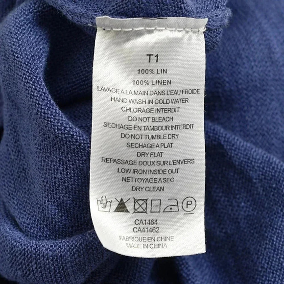 Des Petits Hauts Linen Purple V Back Bat Wing Embellished Sweater - Picture 7 of 10